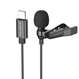 Мікрофон-петличка BOROFONE BFK11 Elegant lavalier microphone iP Black