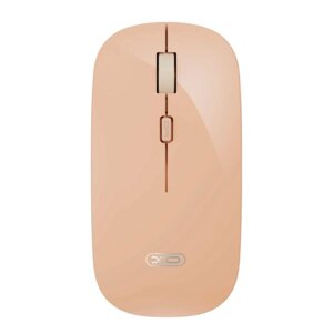 Мишка комп'ютерна бездротова XO M7 Stylish Glossy (AAA batteries), бежева