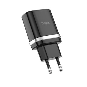Мережевий зарядний пристрій HOCO C12Q Smart QC3.0 charger 18W Black