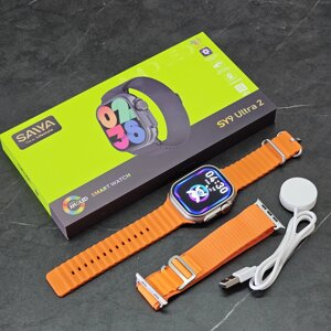 Смарт-годинник Smart Watch 9 SAIYA SY9 ULTRA2 IP67 49 мм AMOLED-екран із функцією дзвінка 2 ремінці