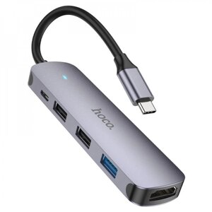 USB hub hoco HB27 type-C multi-function converter (HDTV+USB3.0+USB2.0*2+PD)