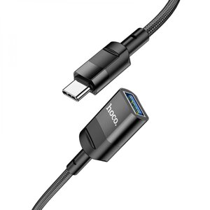 USB Подовжувач Hoco U107 Type-C male to USB female USB3.0