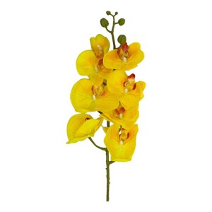 Штучна Орхідея Фаленопсис 8 голів Жовта