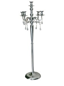 Підсвічник канделябр Срібло, великий, на 5 свічок, метал