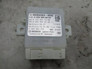 Блок управління парктрониками A2049009004 Mercedes Benz W204 2007-2015