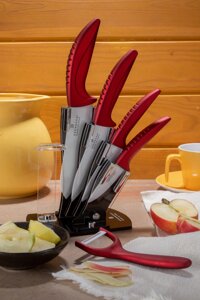 Набір ножів Edenberg EB-7751W 6 предметів коричневий
