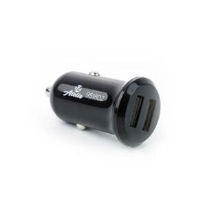 Автомобільний зарядний пристрій APRO 951802 2USB 12V/24V 5V 2,1А компакт чорний