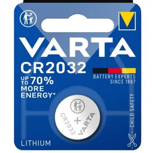 Батарейка CR2032 (бл-1шт) VARTA Electronics