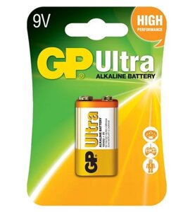 Батарейка лужна 9V/6LR61 (бл-1шт) GP Ultra