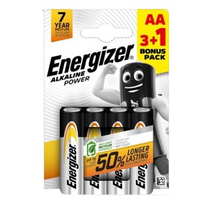 Батарейка лужна AA/LR6 (бл-3+1шт) Energizer