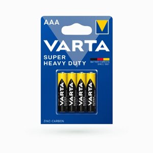 Батарейка сольова AAA/R03 (бл-4шт) VARTA Super Heavy Duty