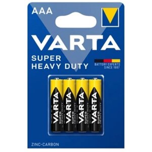 Батарейка сольова AAA/R03 (пл-4шт) VARTA Superlife