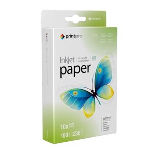 Папір 10*15см глянцевий 230г/м 100 шт ColorWay PrintPro PGE2301004R