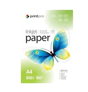 Папір А4 глянцевий 180г/м 500 шт ColorWay PrintPro PGE180500A4