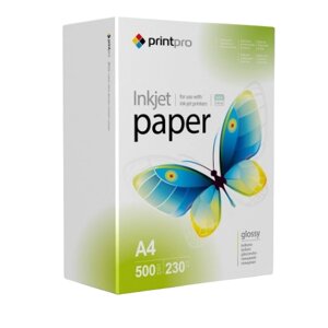 Папір А4 глянцевий 230г/м 500 шт ColorWay PrintPro PGE230500A4