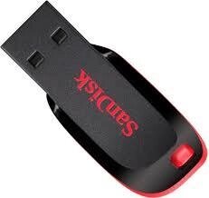 Флешка 32Гб USB 2.0 чорний/червоний Cruzer Blade SanDisk