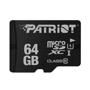 Карта пам'яті microSDXC 64Гб Class 10 (UHS-1) Patriot LX