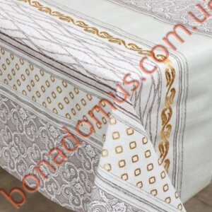 Клейонка кухонна 1,40*20м ПВХ Soft touch Gold на тканинній основі 5613 DB Bona Domus