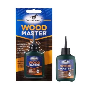 Клей 50гр блістер Мустанг Woodmaster