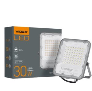 LED Прожектор 30W 5000К 220V з датчиком день/ніч VL-F2-305G-N Videx