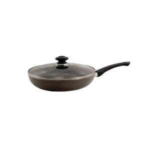 Сковорідка d28см скляна кришка а/п Non Stick шоколадний FPN-287 Zauberg