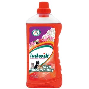 Засіб миючий універсальний 1л з функцією поглинання запахів домашніх тварин Ludwik
