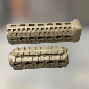 Цівка на АК 47/74 DLG TACTICAL (DLG-133-beige), полімерна, колір Койот, 1 планка пікатинни, з кріпленням M-LOK