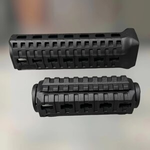 Цівка на АК 47/74 DLG TACTICAL (DLG-133-black), полімерна, колір Чорний, 1 планка пікатінні, з кріпленням M-LOK