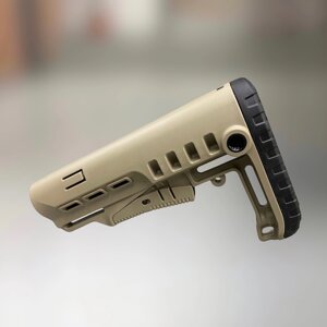 Приклад (база) DLG TBS TACTICAL, DLG-087-beige, Койот, для гвинтівок з трубкою розміру Mil-Spec