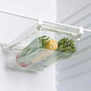Кухонний тримач висувний прозорий контейнер для фруктів, овочів