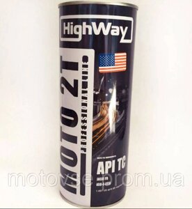 Моторна олія highway 2T API TC напівсинтетика 1л (USA)