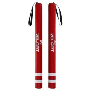 Лападани тренерські (2 шт.) Zelart BO-3878 (р-р l-60 см, d-5 см, кольори в асортименті) (Червоний)