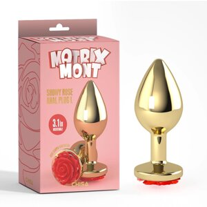 Анальна пробка Matrix Mont Showy Rose Anal Plug Large