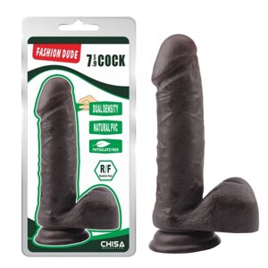 Чорний фалоімітатор на присоске Fashion Dude 7.9 Inch Cock