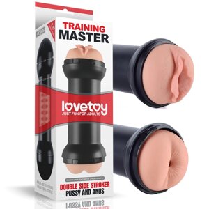 Подвійний мастурбатор для чоловіків Traning Master Double Side Stroker-Pussy and Anus