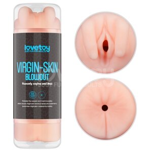 Мастурбатор для чоловіків Virgin-skin Blowout Double Side Stroker Vagina and Anus