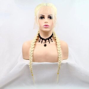 Перука ZADIRA натуральний жіночий блонд довгий з кісками