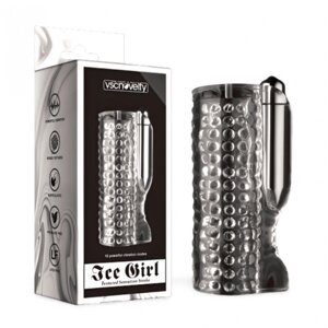 Прозорий мастурбатор для чоловіків 10 Speed vibration Ice Girl Textured Sensation Stroker