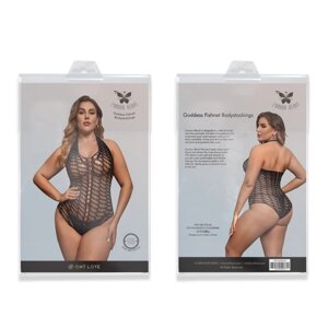 Сексуальне боді Goddess Fishnet Bodystockings Black