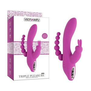 Вібратор потрійний Desire Luxury Rabbit Vibrator Triple Pleasure