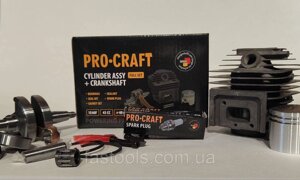 Поршньова + колінвал 1E40F 43CC procraft FULL SET