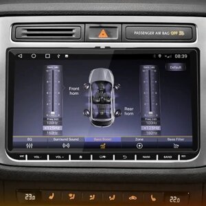 Voltsvagen statno magnetol All Tressions 9 'дюймовий датчик датчика нижні кнопки VW Volkswagen Android 10 Caddy