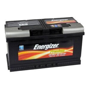 Акумулятор 100Ah-12v Energizer Prem. (Енеджайзер) 830A (R+правий) 353x175x190 B13 (пуск)