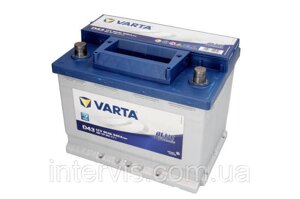 Акумулятор 60ah-12v VARTA BLUE dynamic (D43) (варта) 540A (L+лівий) 242х175х190 (пуск)