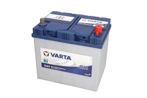 Акумулятор 60ah-12v VARTA BLUE dynamic (D47) (варта) 540A (R+правий) азія (232х173х225) (пуск)