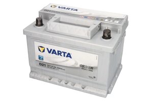 Акумулятор 61ah-12v VARTA silver dynamic (D21) (варта) 600A (R+правй) 242x175x175 (пуск)