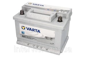 Акумулятор 61ah-12v VARTA silver dynamic (D21) (варта) 600A (R+правй) 242x175x175 (пуск)