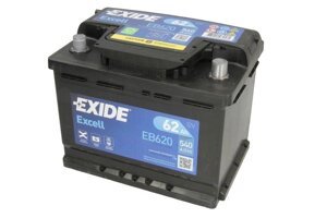 Акумулятор 62Ah-12v Exide EXCELL (242х175х190), R, EN540 R+правий