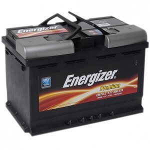 Акумулятор 77Ah-12v Energizer Prem. (Енеджайзер) 780A (R+правий) 278x175x190 B13 (пуск)