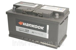 Акумулятор автомобільний 75Ah-12v HANKOOK 730A (START&STOP EFB) (R+правий) 315x175x175 B13 (пуск/efb)